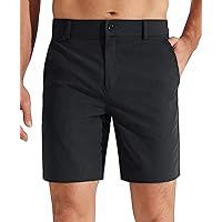 SERAMY Mens Golf Dress Shorts 7 Inch Inseam Stretch Flat